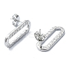 Tarnish Resistant 201 Stainless Steel Stud Earrings EJEW-K270-01P-2