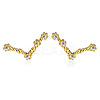 Cubic Zirconia Constellation Stud Earrings EJEW-P231-90G-01-1