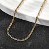 1.5MM 304 Stainless Steel Wheat Chain Necklaces for Men STAS-V011-03B-G-2