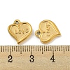 Valentine's Day 304 Stainless Steel Charms STAS-P356-31G-3