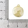 Brass Pave Clear Cubic Zirconia Pendants KK-L238-06G-3
