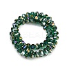 Electroplate Transparent Glass Beads Strands EGLA-B011-08A-AB04-2