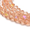 Transparent Electroplate Glass Beads Strands LS-EGLA-A039-T4mm-L15-3