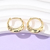 304 Stainless Steel Hammered Hoop Earrings for Women EJEW-U060-01B-G-1