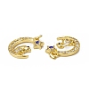 Brass Micro Pave Cubic Zirconia Pendants KK-E068-VB008-3
