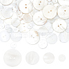 70Pcs 4 Styles 2-Hole Freshwater Shell Buttons BUTT-FG0001-16-1