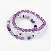 Natural Mixed Gemstone Stretch Bracelets BJEW-JB03365-2