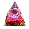 Orgonite Pyramids with Natural Red Jasper PW-WG59452-01-5