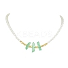 4Pcs 4 Styles ABS Plastic Imitation Pearl Beaded Necklaces NJEW-JN04859-3