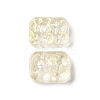 Transparent Spray Painted Glass Beads GLAA-I050-08A-2