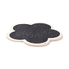 Flower Wooden Mini Chalkboard Signs AJEW-M035-09-4
