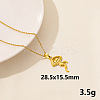 Stylish Ocean 304 Stainless Steel Octopus Pendant Necklace for Women ZE1503-10-1