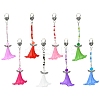 4Pcs Angel Acrylic & Glass Pendant Decorations HJEW-YW00060-01-2