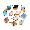 4Pcs Glass Pendants GLAA-YW0001-42-1