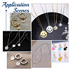 20Pcs 2 Colors 304 Stainless Steel Pendants STAS-UN0053-70B-6