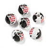 Halloween Series Wood European Beads WOOD-U002-01E-1