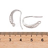 Rack Plating Brass Cubic Zirconia Earring Hooks KK-S374-05P-08-3