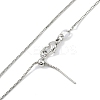 Rack Plating Brass Colorful Cubic Zirconia Eye Pendant Box Chain Necklaces NJEW-P317-02P-3