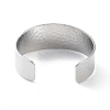 Rack Plating Brass Open Wide Cuff Bangles for Women BJEW-D032-06P-3