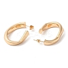 Brass Twist Oval Stud Earring Findings EJEW-Q765-06G-2