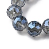 Transparent Electroplate Glass Beads Strands EGLA-N002-34G-F04-3