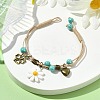 Polyester Braided Bead Bracelets BJEW-JB11362-1