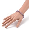 Round Natural Malaysia Jade Bead Stretch Bracelets BJEW-JB09128-3