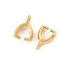 SHEGRACE Brass Ice Pick Pinch Bail XGR0037G-81G-2
