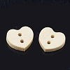 2-Hole Wooden Buttons X-WOOD-S040-43-2