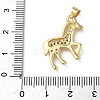 Brass Micro Pave Clear Cubic Zirconia Pendants KK-L257-01G-3