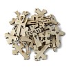 100Pcs Wood Pendants X1-WOOD-G020-01-1