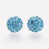 Polymer Clay Rhinestone Beads X-RB-K050-8mm-C24-2