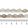 Natural Green Lodolite Quartz  Beads Strands G-N342-149A-5