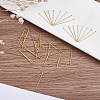 80Pcs Brass Flat Head Pins KK-LP0001-73-3