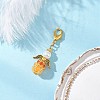Luminous Acrylic & Handmade Glass Seed Beaded Pendants Decorations HJEW-MZ00379-04-1