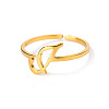 Adjustable 201 Stainless Steel Letter Open Cuff Rings for Women FS-WG61269-10-1