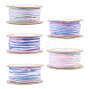 5 Rolls 5 Colors Segment Dyed Macrame Cotton Cord OCOR-TA0004-05C-2