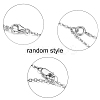 SHEGRACE Titanium Steel Snake Chain Anklets JA150A-7