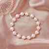 Natural Cultured Freshwater Pearl Round Beaded Stretch Bracelets for Women BJEW-JB12126-1