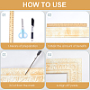 2Pcs Foam 3D Self-Adhesive Waterproof Wallpaper Border DIY-GF0010-19E-5