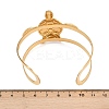 Turtle 304 Stainless Steel Enamel Cuff Bangles for Women BJEW-A049-04C-G-5