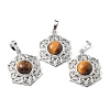 Natural & Synthetic Mixed Gemstone Pendants G-P498-02P-2
