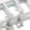304 Stainless Steel Flower Cuff Earrings for Women LS-EJEW-A118-03P-3