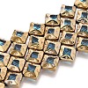 Electroplate Glass Beads Strands EGLA-T021-24D-1