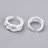 Spray Painted Alloy Cuff Rings RJEW-T011-25-RS-2
