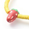 Eco-Friendly Handmade Polymer Clay Beads Kids Stretch Bracelets BJEW-JB04613-M-3