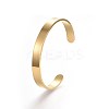 304 Stainless Steel Blank Cuff Bangles BJEW-E361-11G-6