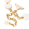Shell Pearl Beaded Bracelets for Women BJEW-JB12424-4