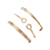 3Pcs Natural Rose Quartz Bead Finger Ring RJEW-JR00855-03-6