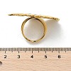 Flower 304 Stainless Steel Paua Shell Finger Rings for Women RJEW-G346-11G-01-5